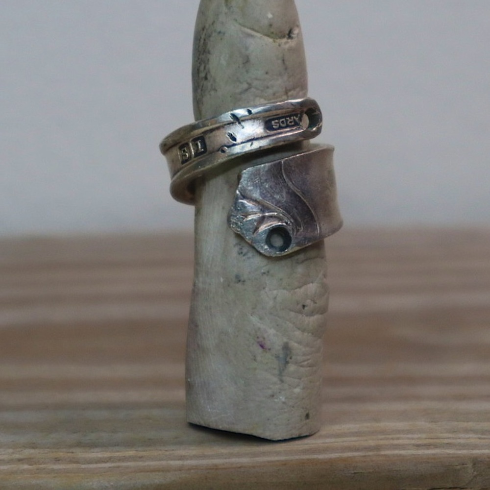 The families Silver Ring Spoon size 7